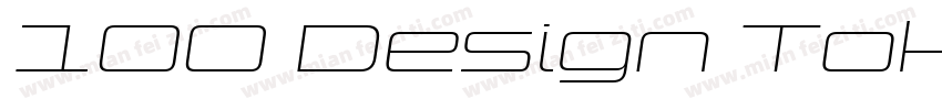 100 Design Tokyodo字体转换